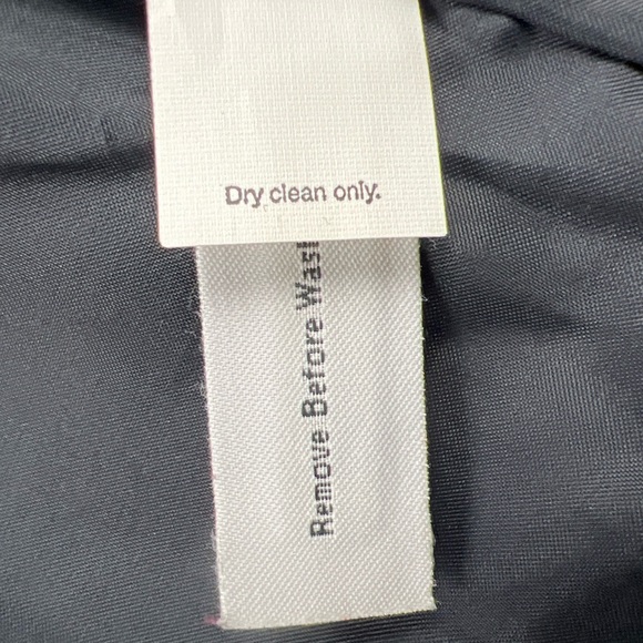 J Crew Womens Wool Pea Coat Size Med Black Collared Button Front A Line Winter - Picture 11 of 12